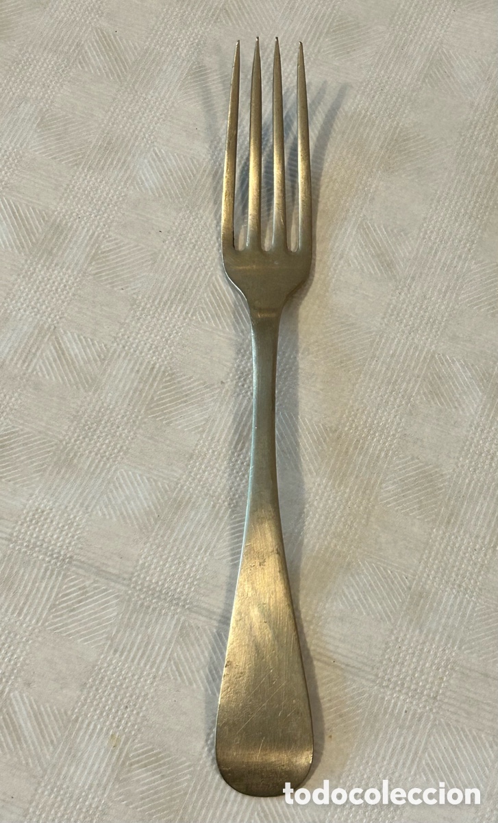 Antiquit&eacute;s: ANTIGUO TENEDOR J. YATES&SONS. INGLATERRA. FINALES SIGLO XIX. MARCAS GS N&Uacute;MERO 5