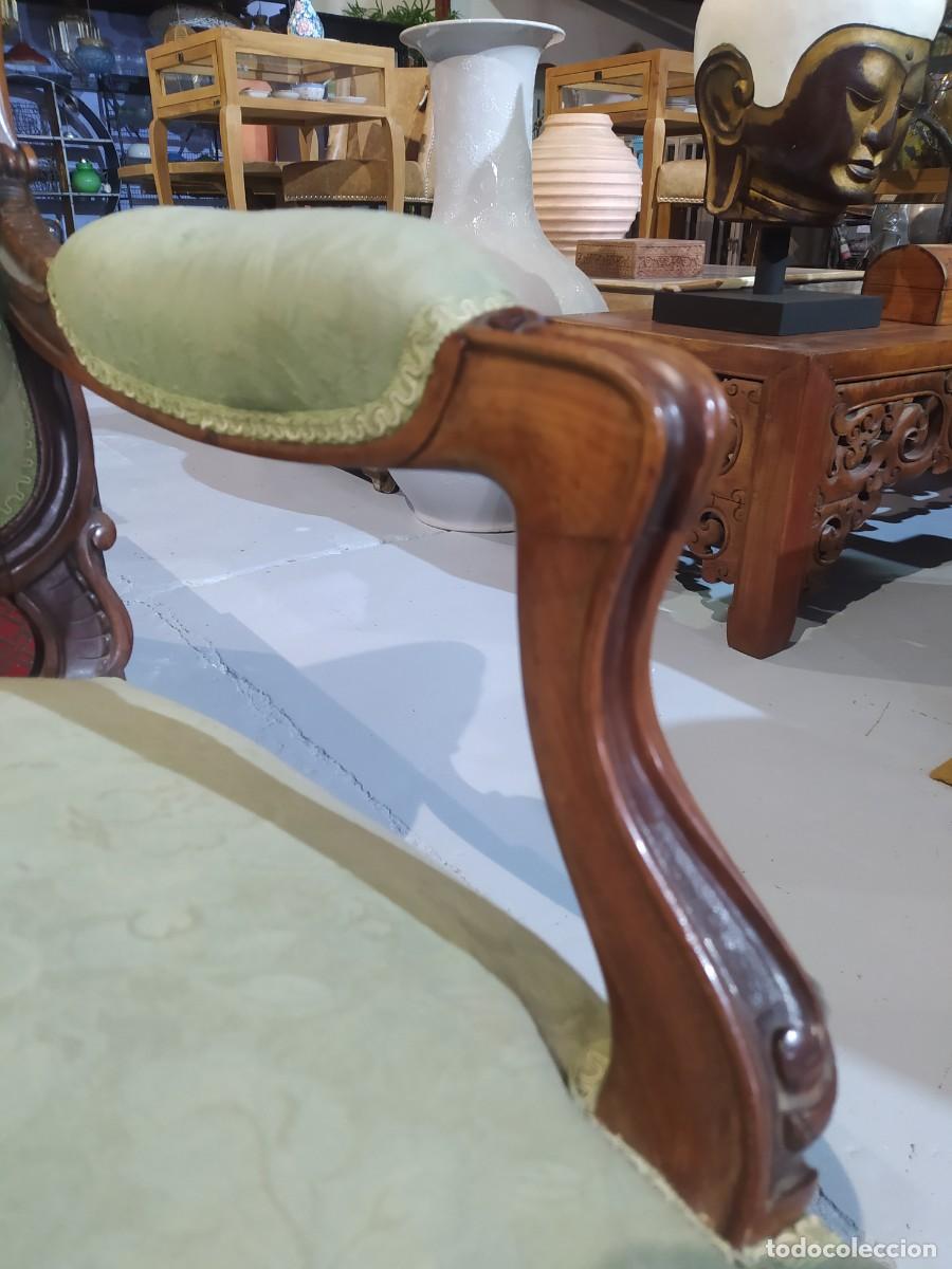 Antig&uuml;edades: Hermoso sof&aacute; de Caoba de finales del XIX. Impecable. - Foto 8