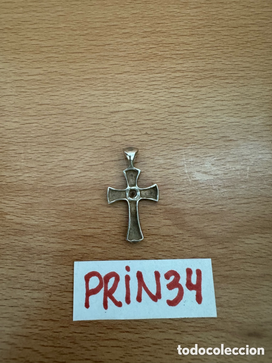 Antig&uuml;edades: Crucifijo de plata antiguo - Foto 1