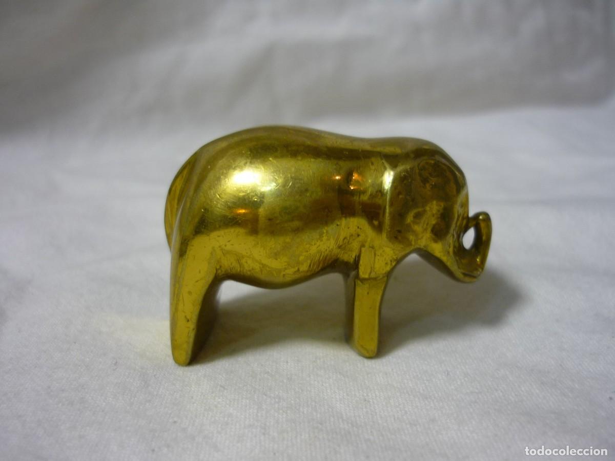 Antig&uuml;edades: Figura de elefante en bronce macizo - Foto 2