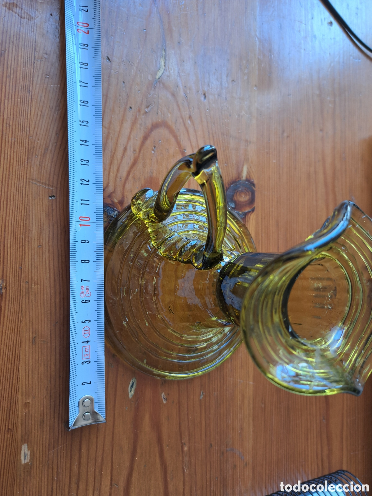 Antig&uuml;edades: Palmatoria de cristal de murano - Foto 5