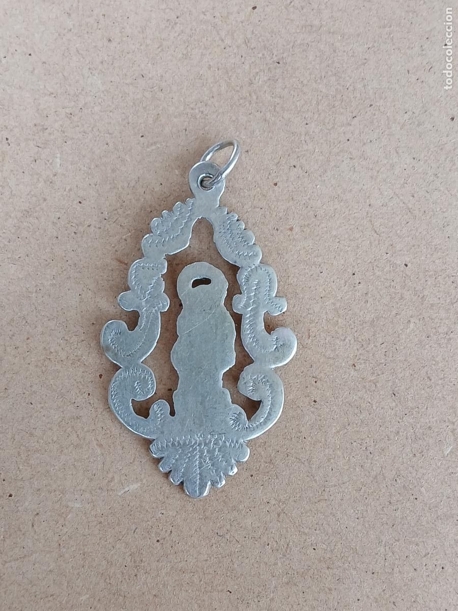 Antig&uuml;edades: MEDALLA DE VENTANA INMACULADA CONCEPCI&Oacute;N. PLATA - Foto 2