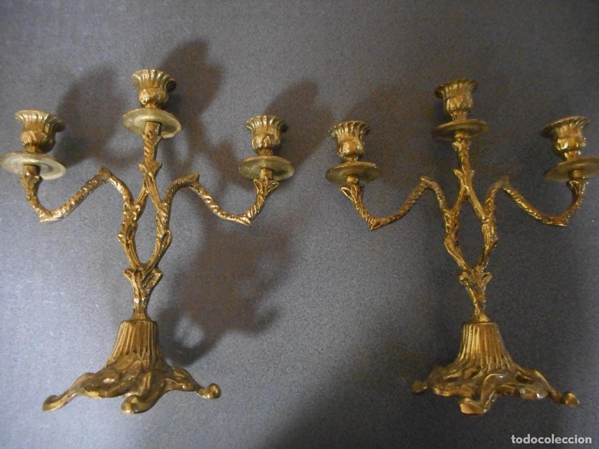 Antig&uuml;edades: Candelabros aleaci&oacute;n bronce - Foto 1