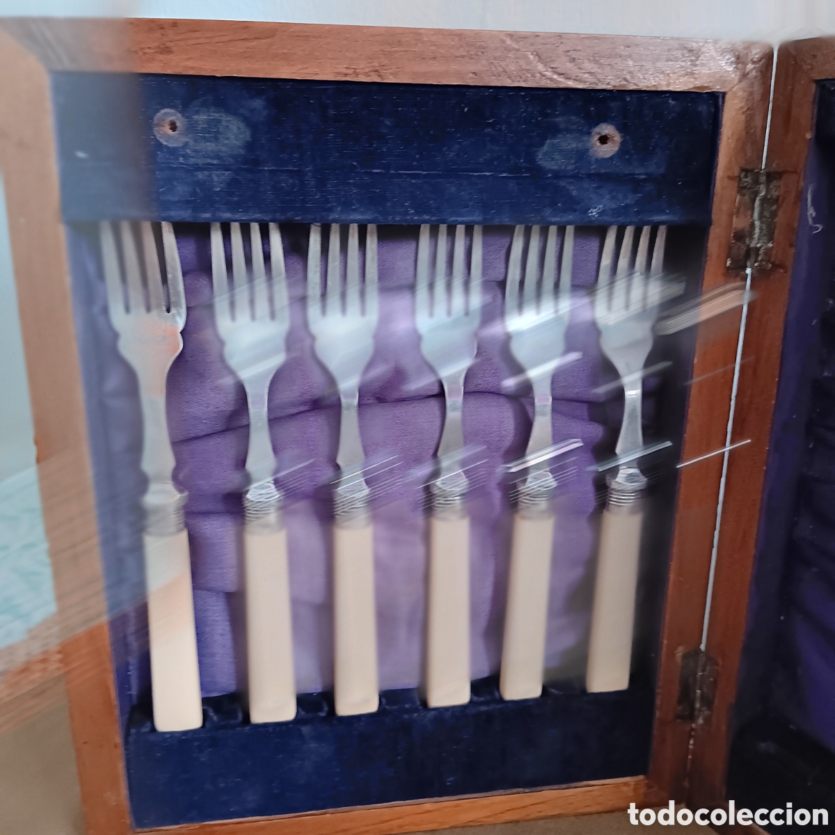 Antig&uuml;edades: CUBIERTOS DE PESCADO - Foto 3