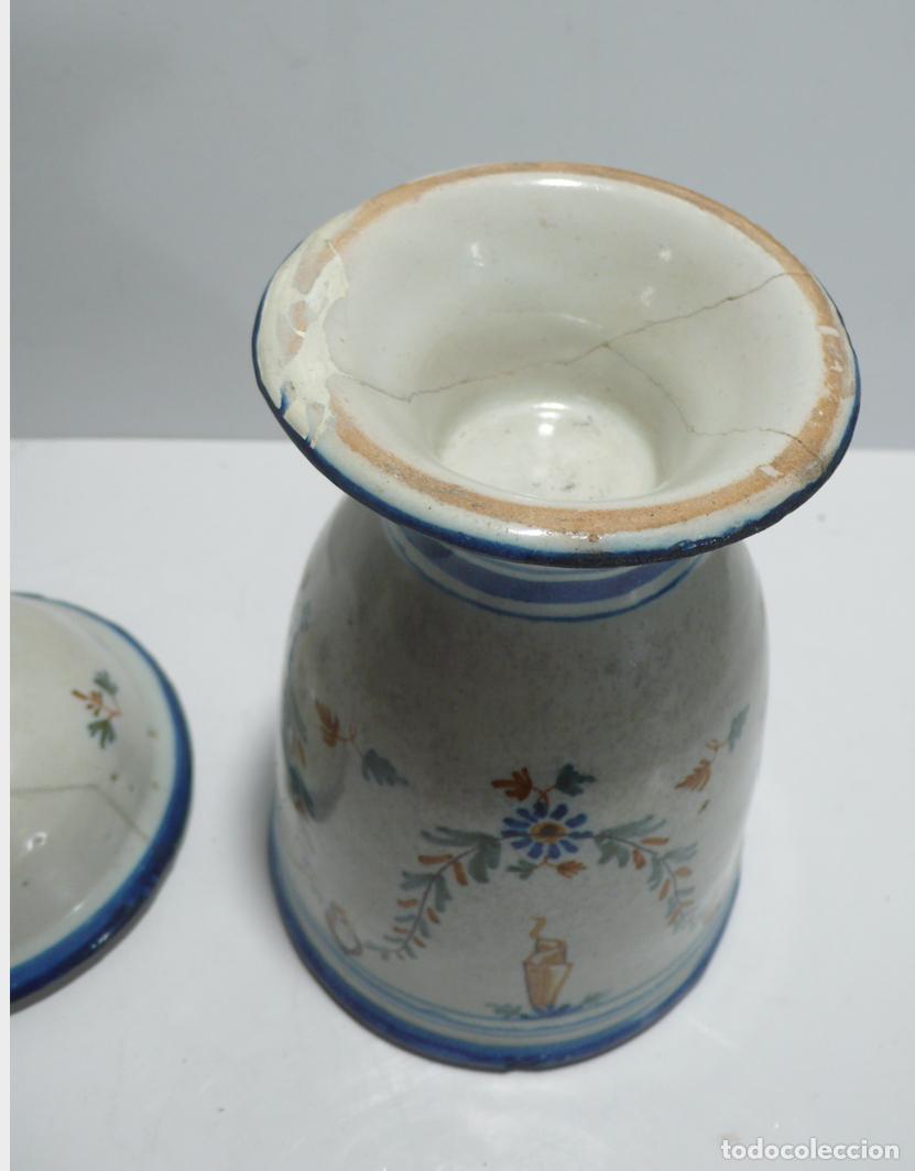 Antig&uuml;edades: JARRON DE CERAMICA ESMALTADA - Foto 7