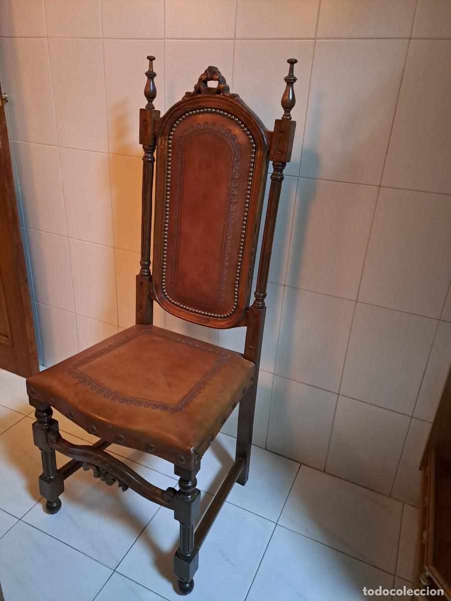 Antig&uuml;edades: Sillas de cuero repujado - Foto 1