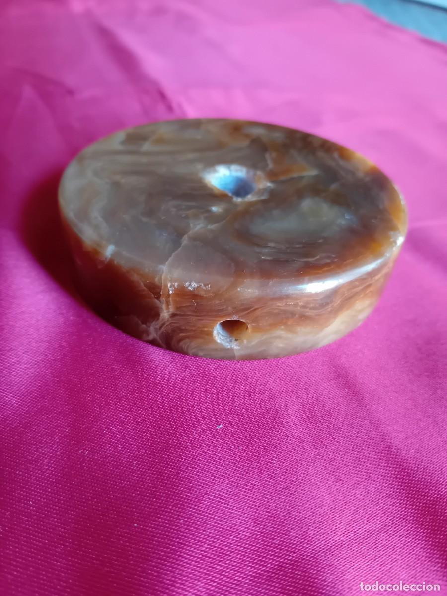 Antig&uuml;edades: Peana redonda de onix - Foto 2