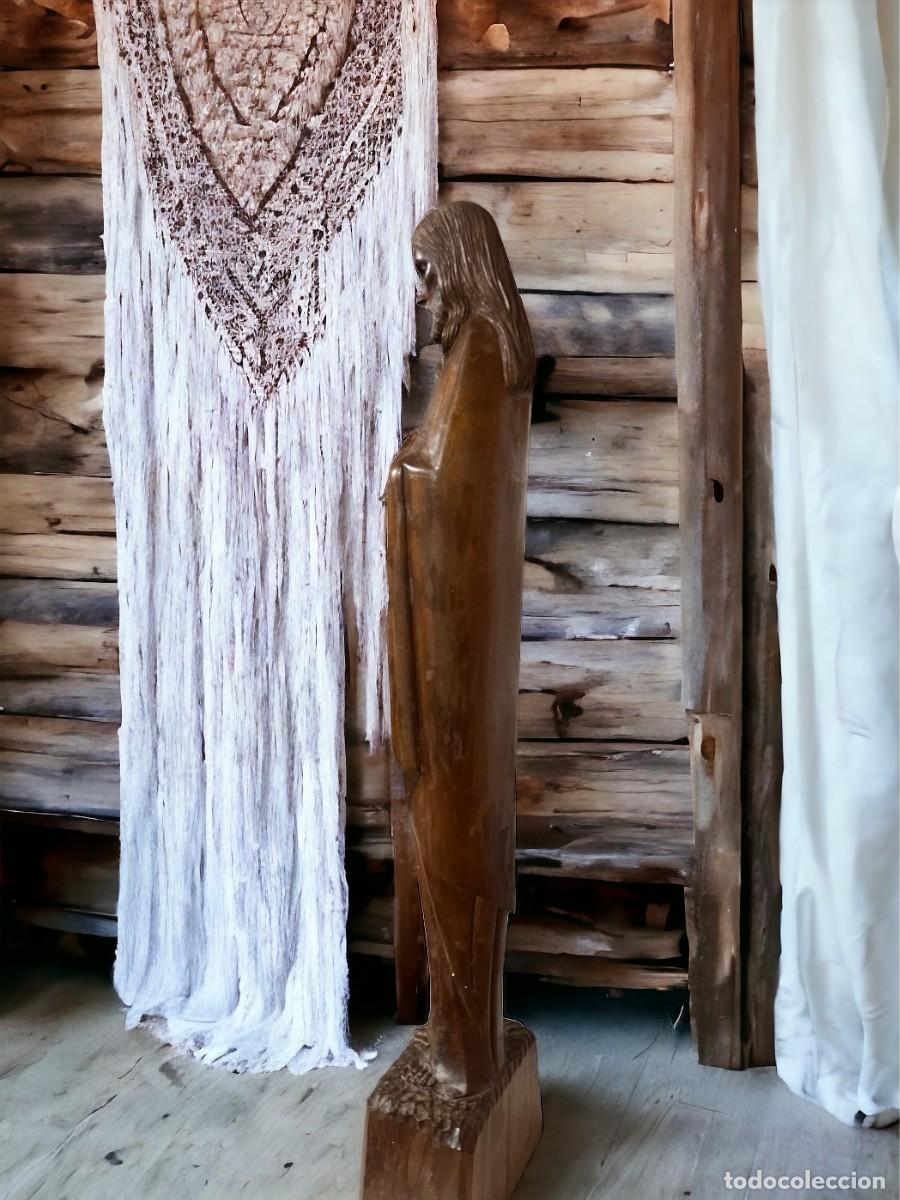 Antig&uuml;edades: Talla Sagrado Coraz&oacute;n de Jes&uacute;s - Foto 5