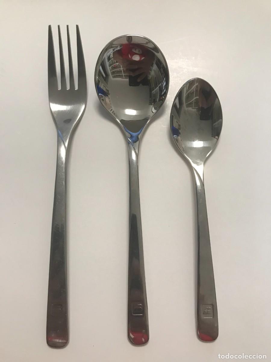 Antig&uuml;edades: CUBERTERIA IBERIA AEROLINEAS, TENEDOR, CUCHARA, CUCHARITA, PRIMERA CLASE (3)