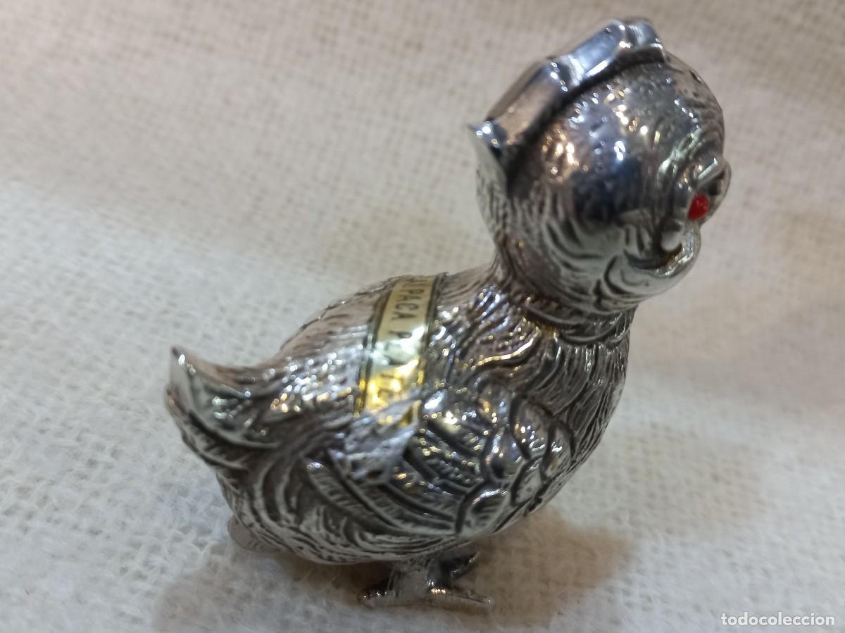Antig&uuml;edades: SALERO &uml;PATO&uml; alpaca plateada - Foto 4