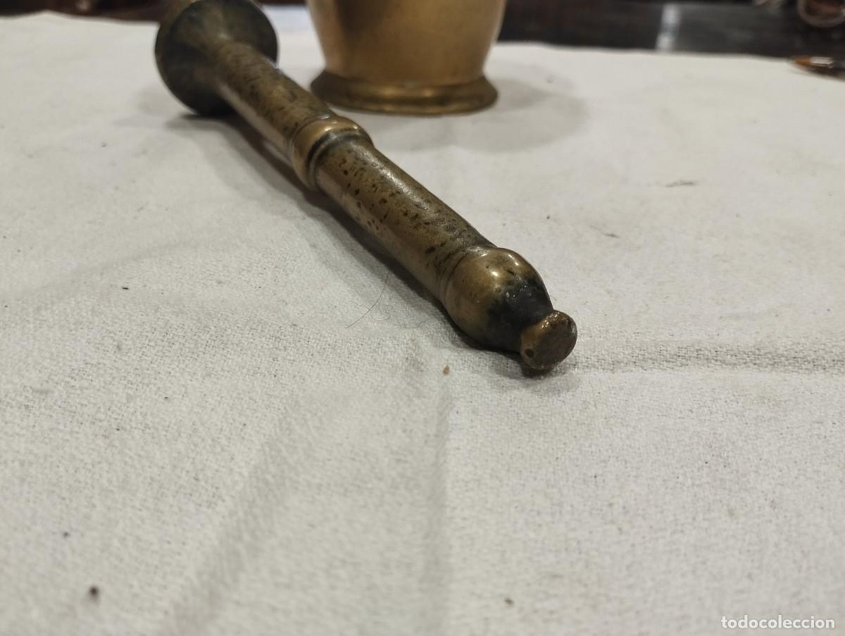 Antig&uuml;edades: MORTERO O ALMIREZ CON SU MANO, S. XIX - Foto 8
