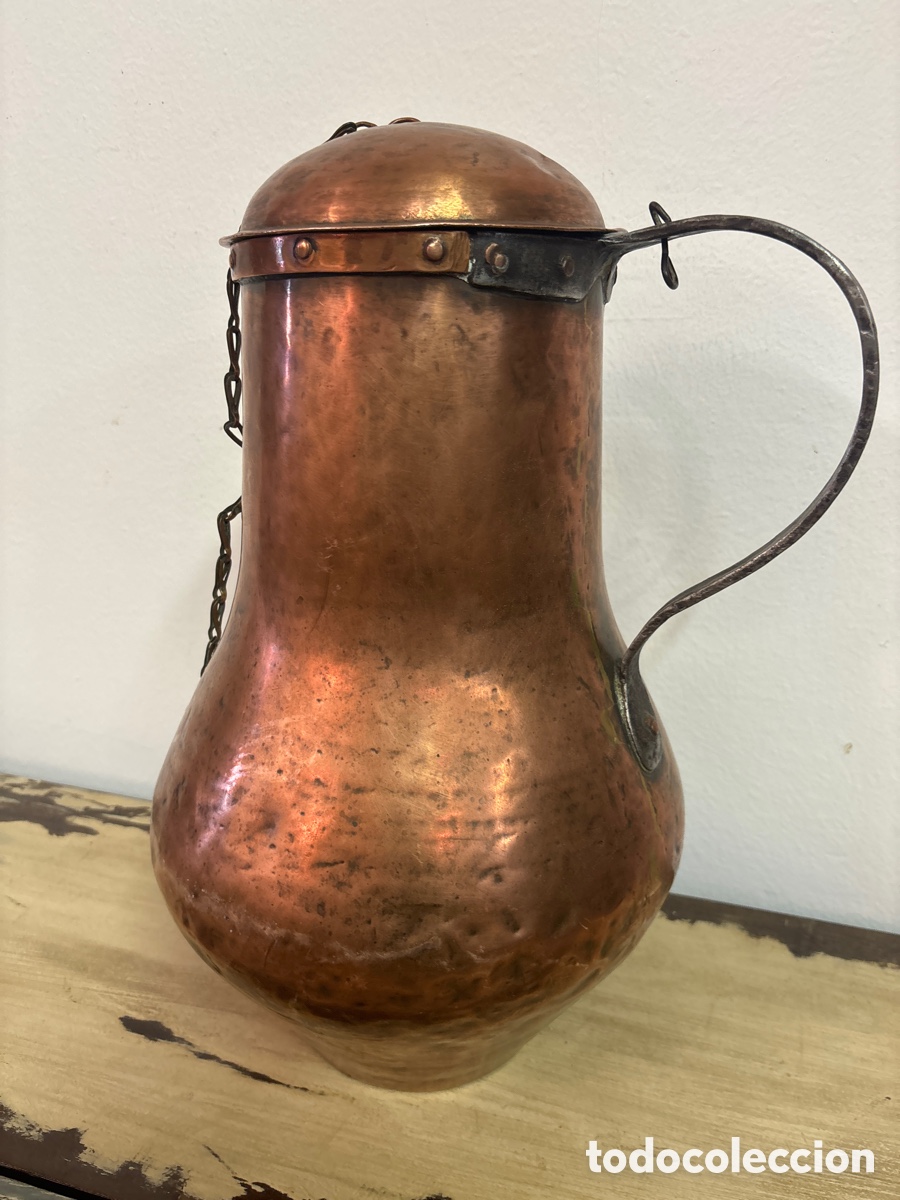 Antig&uuml;edades: Medida de cobre siglo XIX - Foto 2