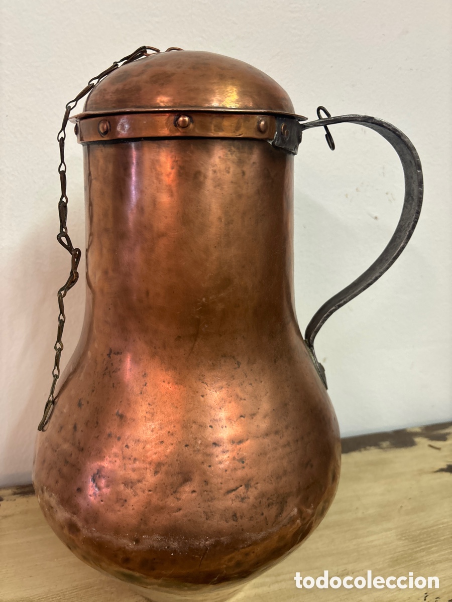 Antig&uuml;edades: Medida de cobre siglo XIX - Foto 3