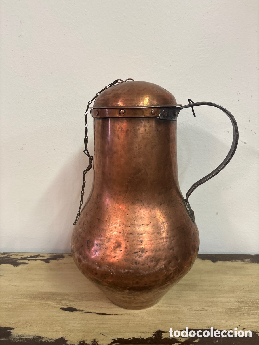 Antig&uuml;edades: Medida de cobre siglo XIX - Foto 1