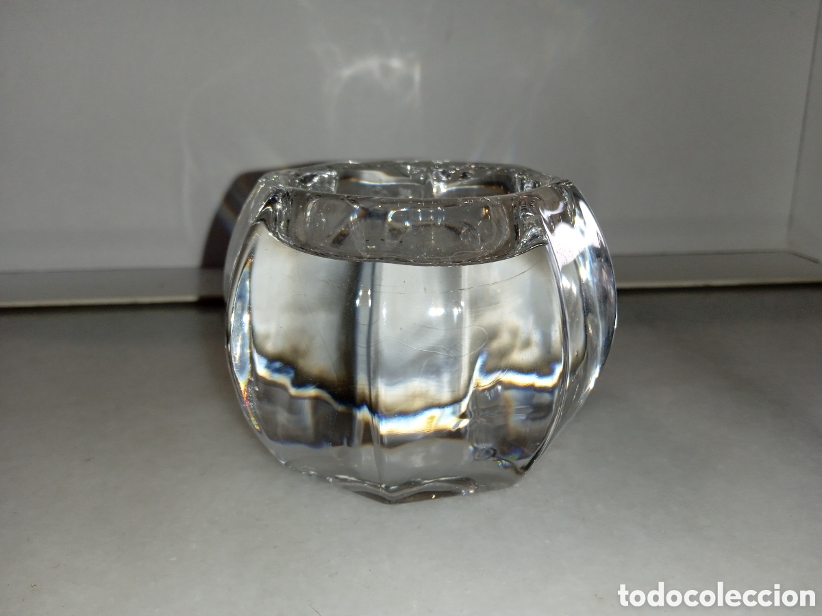 Antig&uuml;edades: Porta velas de Cristal - Foto 2