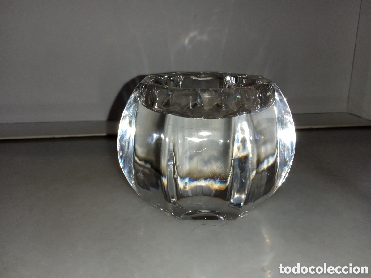 Antig&uuml;edades: Porta velas de Cristal - Foto 1