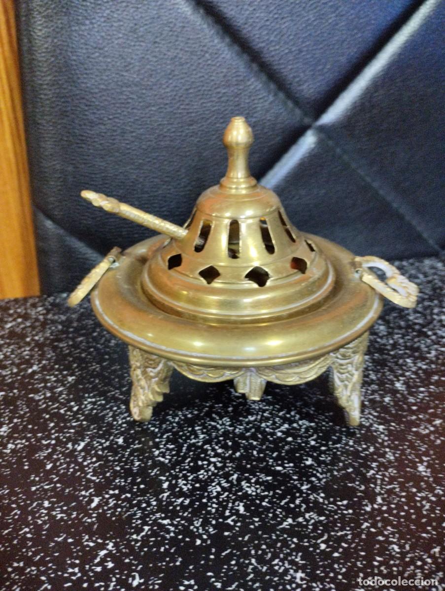 Antig&uuml;edades: bracero de bronce para decoracion - Foto 2