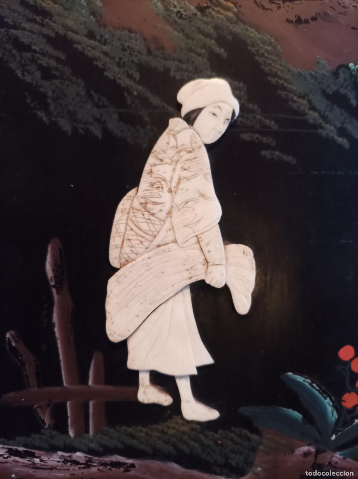Antig&uuml;edades: Panel japones. - Foto 10
