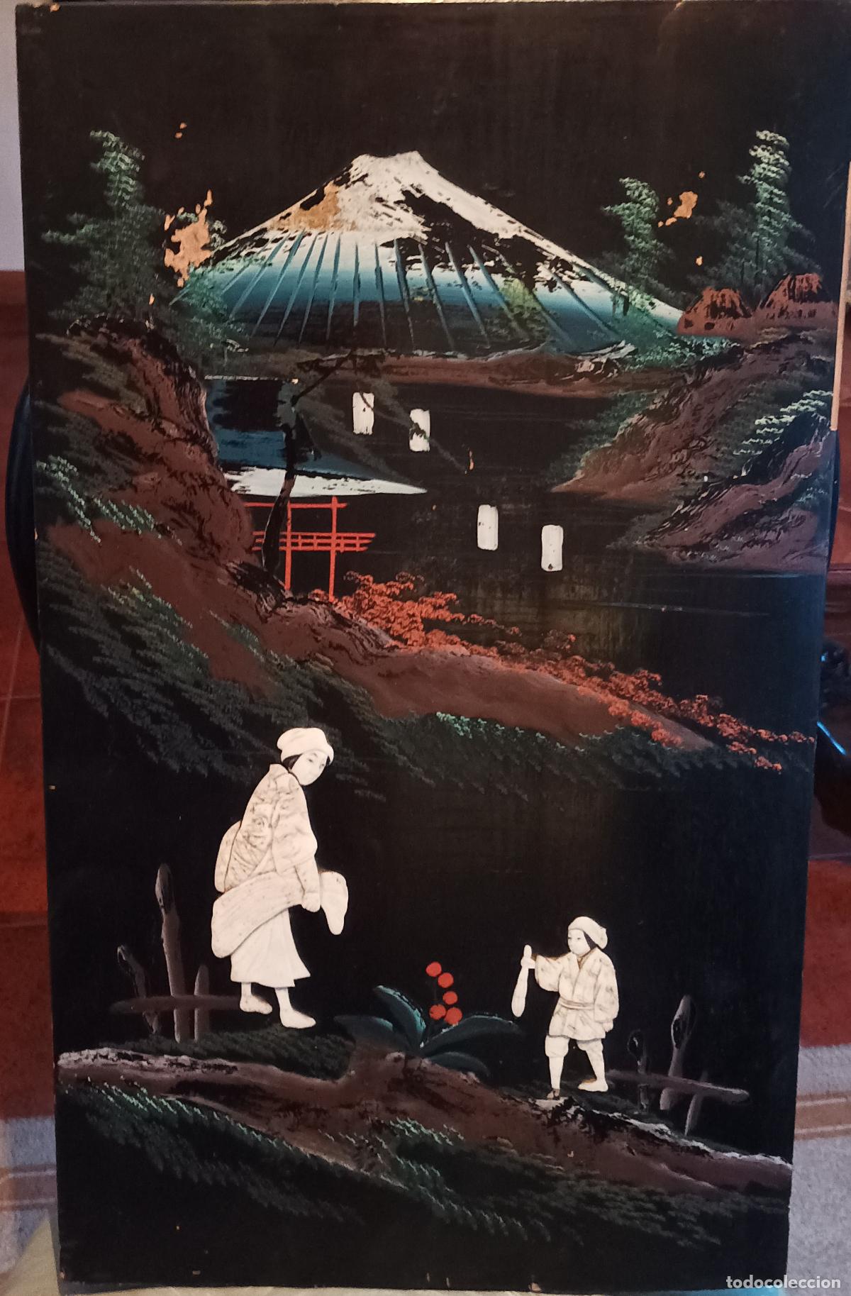 Antig&uuml;edades: Panel japones. - Foto 12