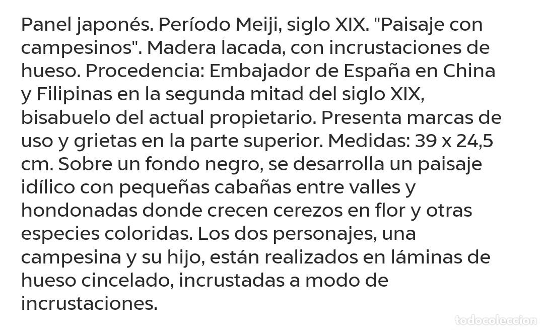 Antig&uuml;edades: Panel japones. - Foto 18