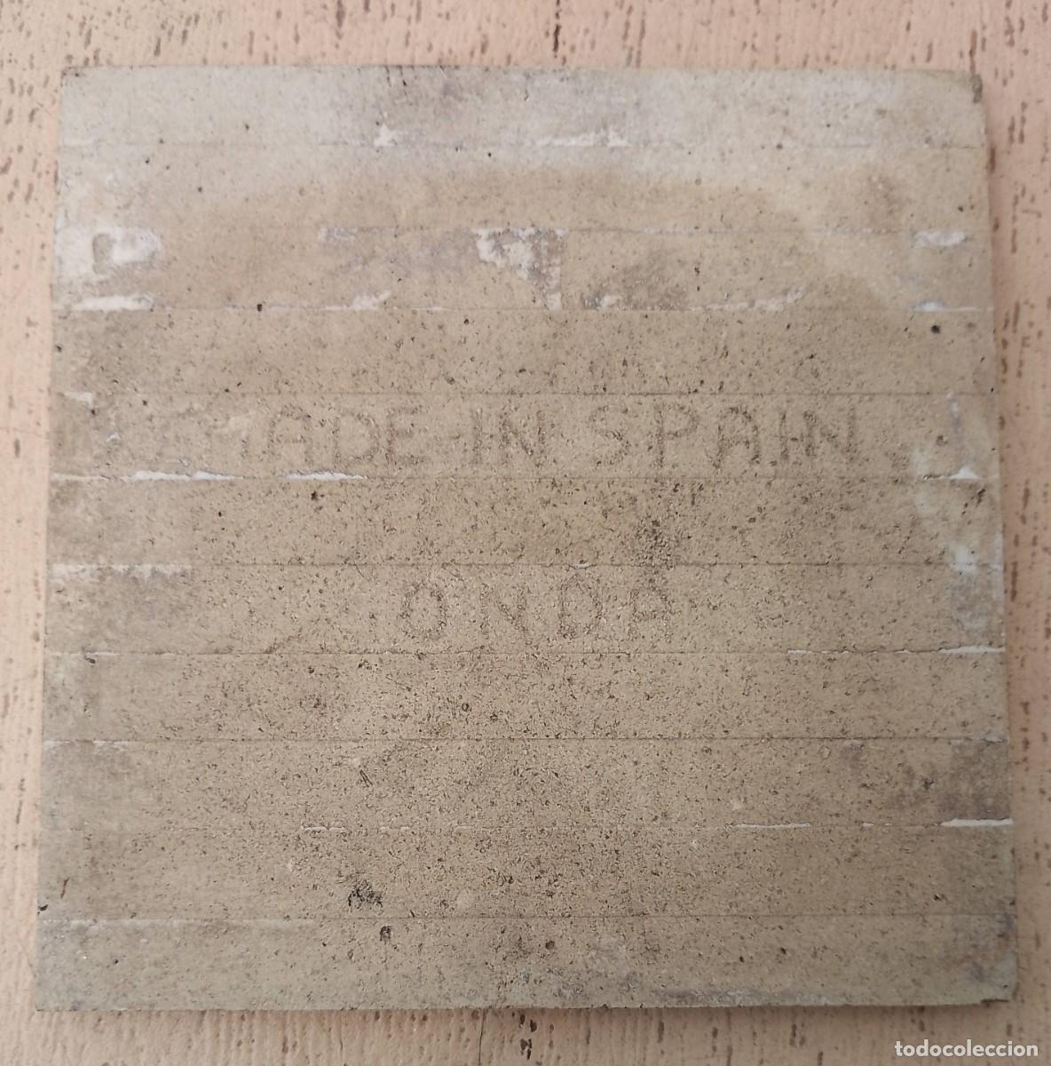 Antig&uuml;edades: Azulejo con refr&aacute;n de Onda, Made in Spain - Foto 2