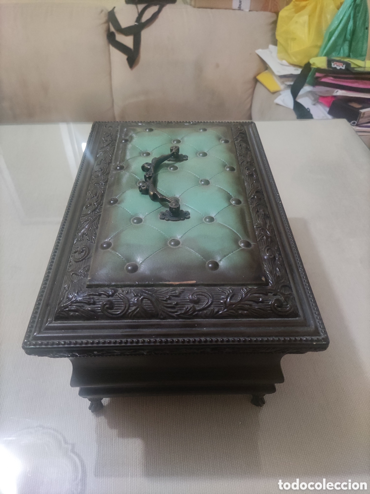 Antig&uuml;edades: Antigua Caja,, Cofre,, Joyero..?? - Foto 3