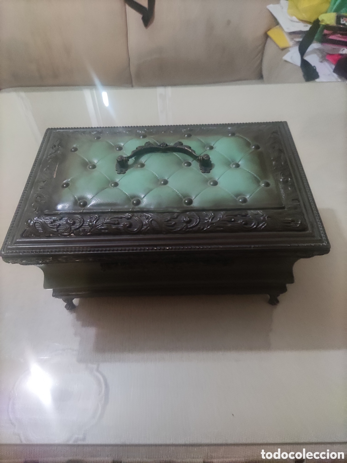Antig&uuml;edades: Antigua Caja,, Cofre,, Joyero..?? - Foto 5