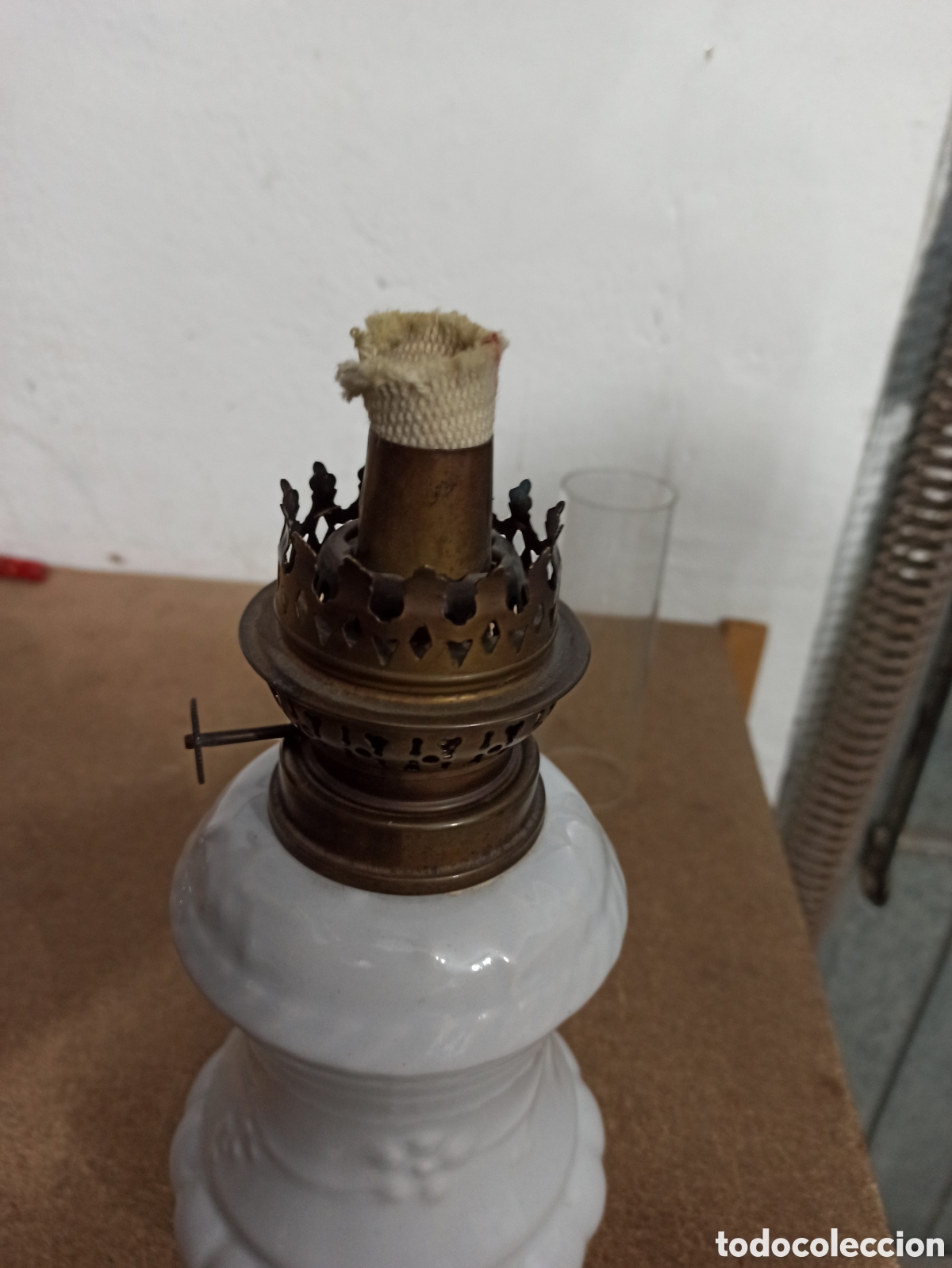 Antig&uuml;edades: Quinque antiguo. 39cm. - Foto 5