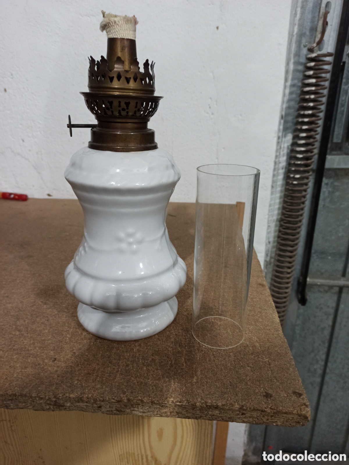 Antig&uuml;edades: Quinque antiguo. 39cm. - Foto 6