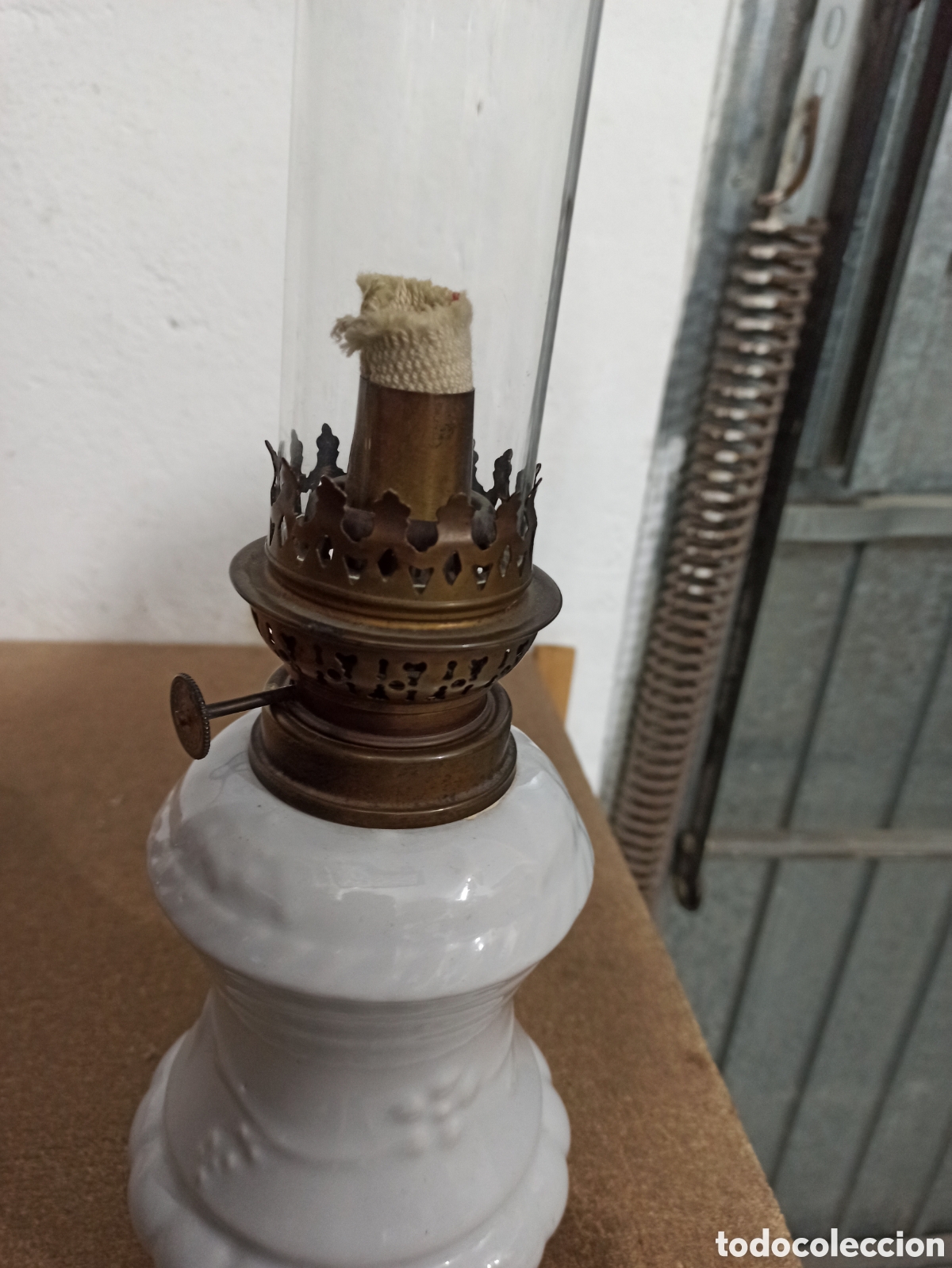 Antig&uuml;edades: Quinque antiguo. 39cm. - Foto 8
