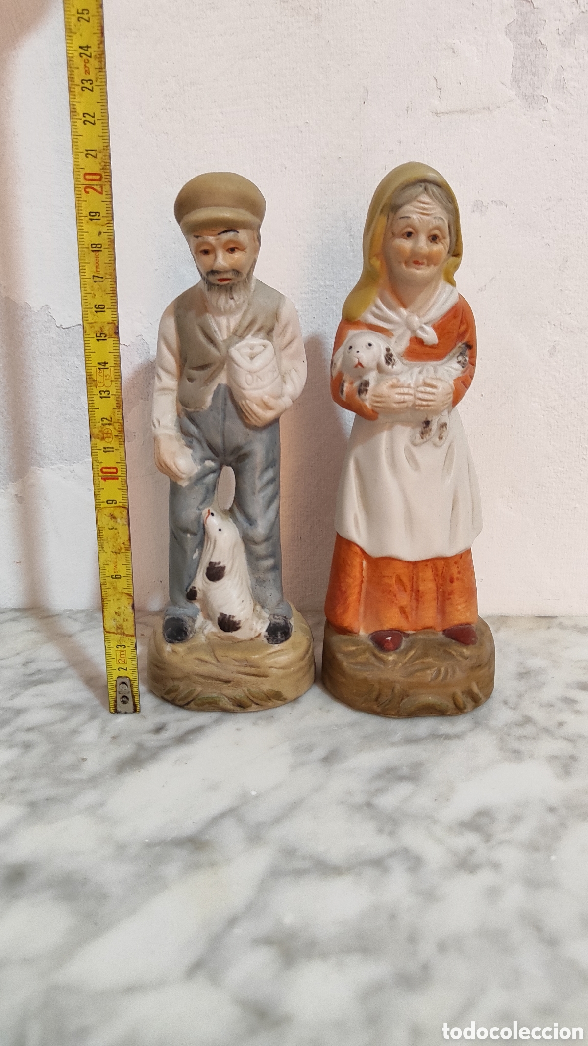 Antig&uuml;edades: PAREJA FIGURAS BISCUIT - Foto 2