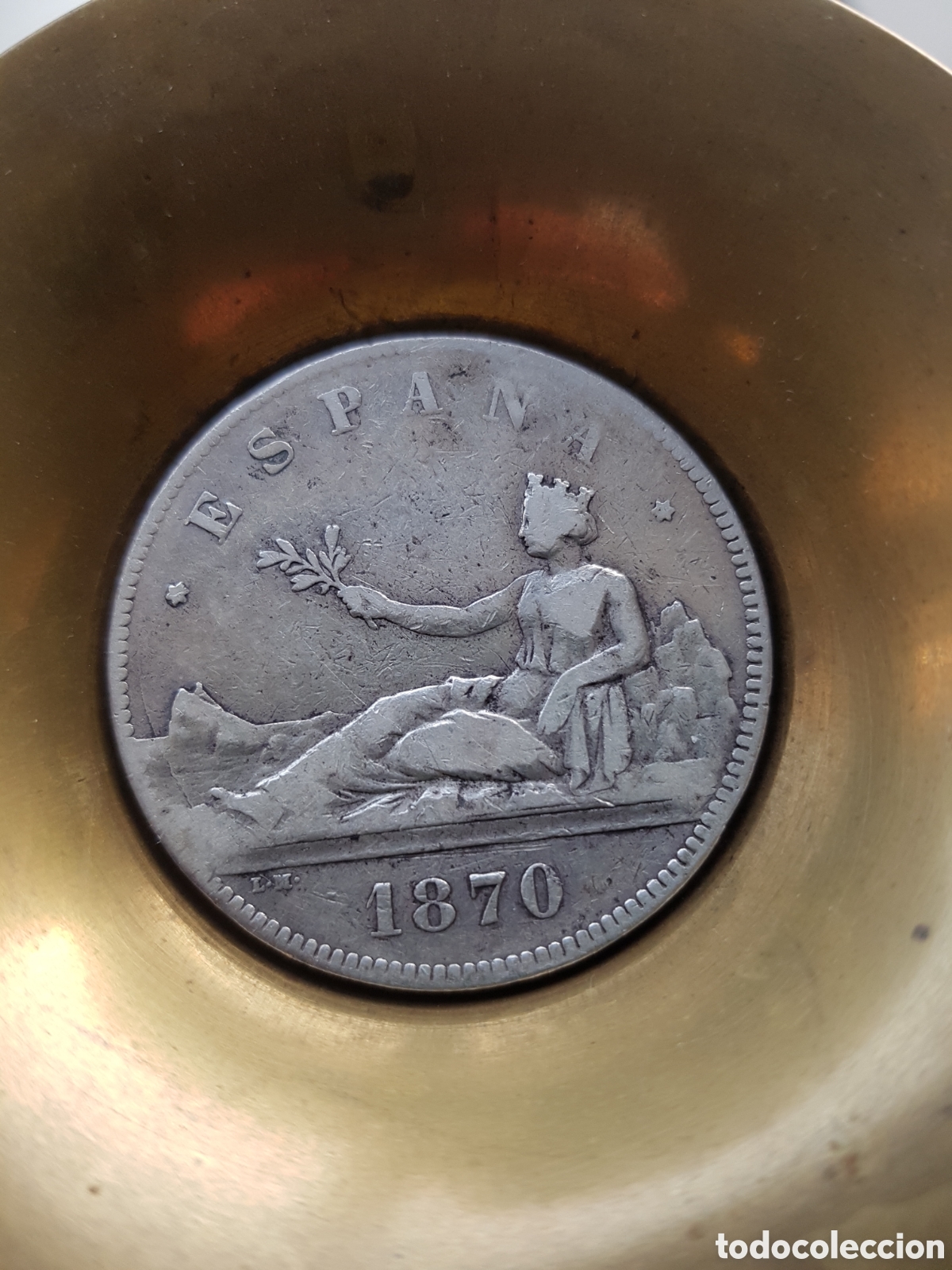 Antig&uuml;edades: Duro de plata 1870 - Foto 2