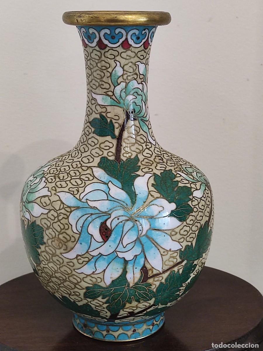 Antig&uuml;edades: JARRON CHINO CLOISONNE - Foto 1