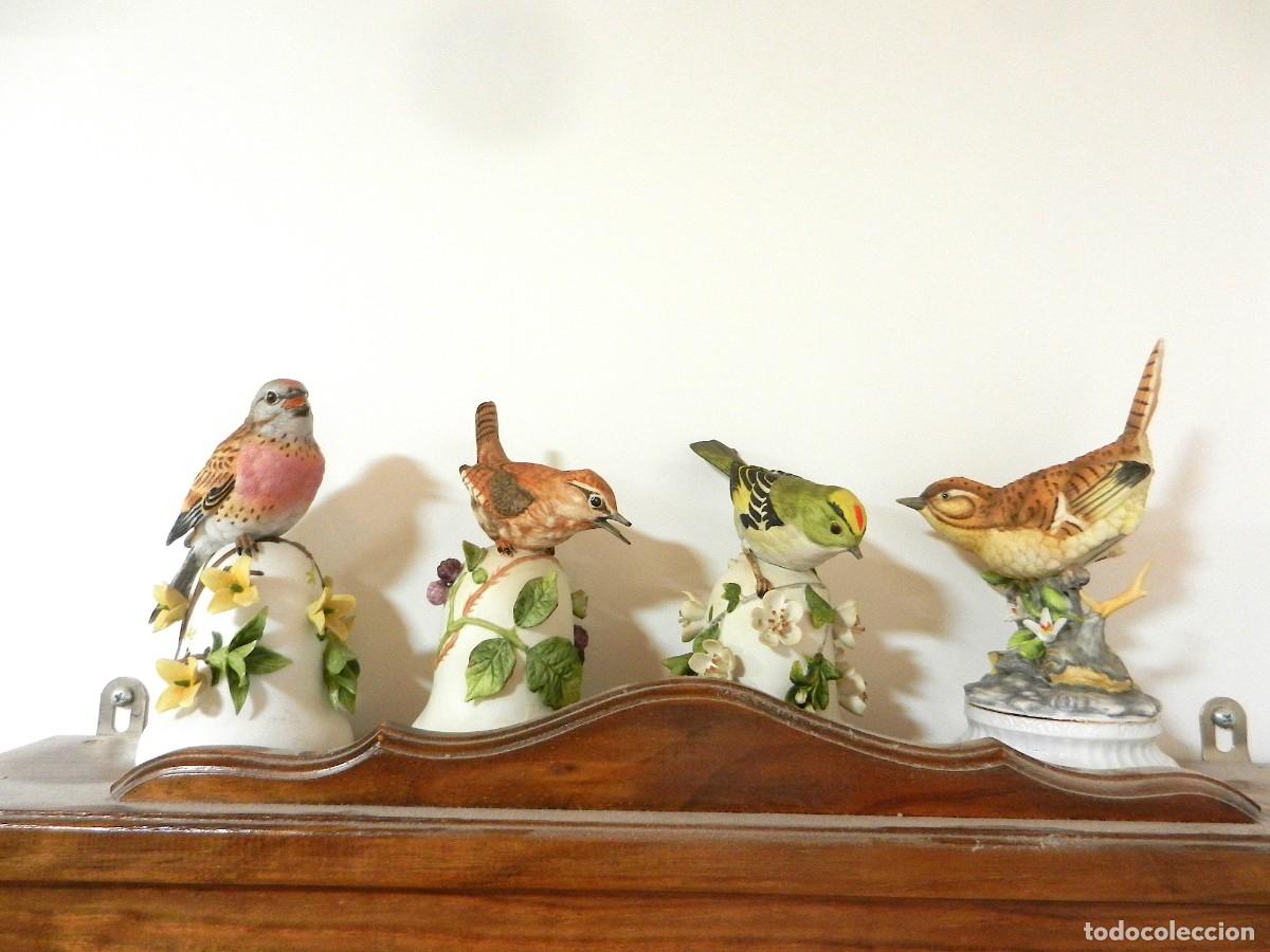 Antig&uuml;edades: Biscuit, porcelana 4 pajaros - Foto 1