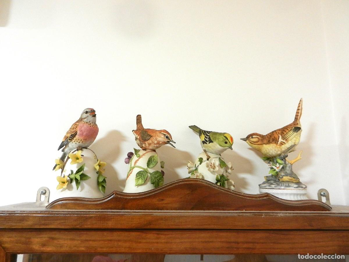 Antig&uuml;edades: Biscuit, porcelana 4 pajaros - Foto 2