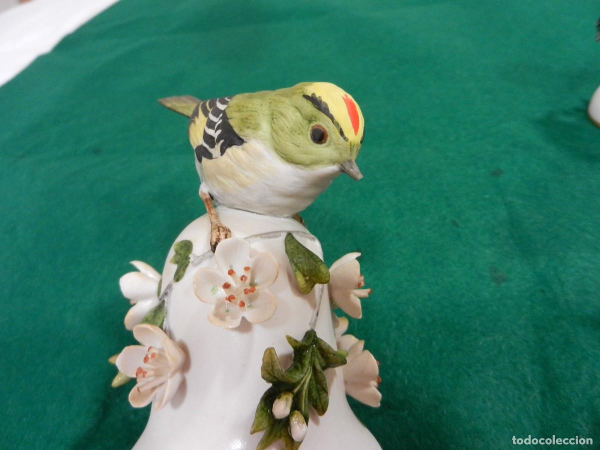 Antig&uuml;edades: Biscuit, porcelana 4 pajaros - Foto 4