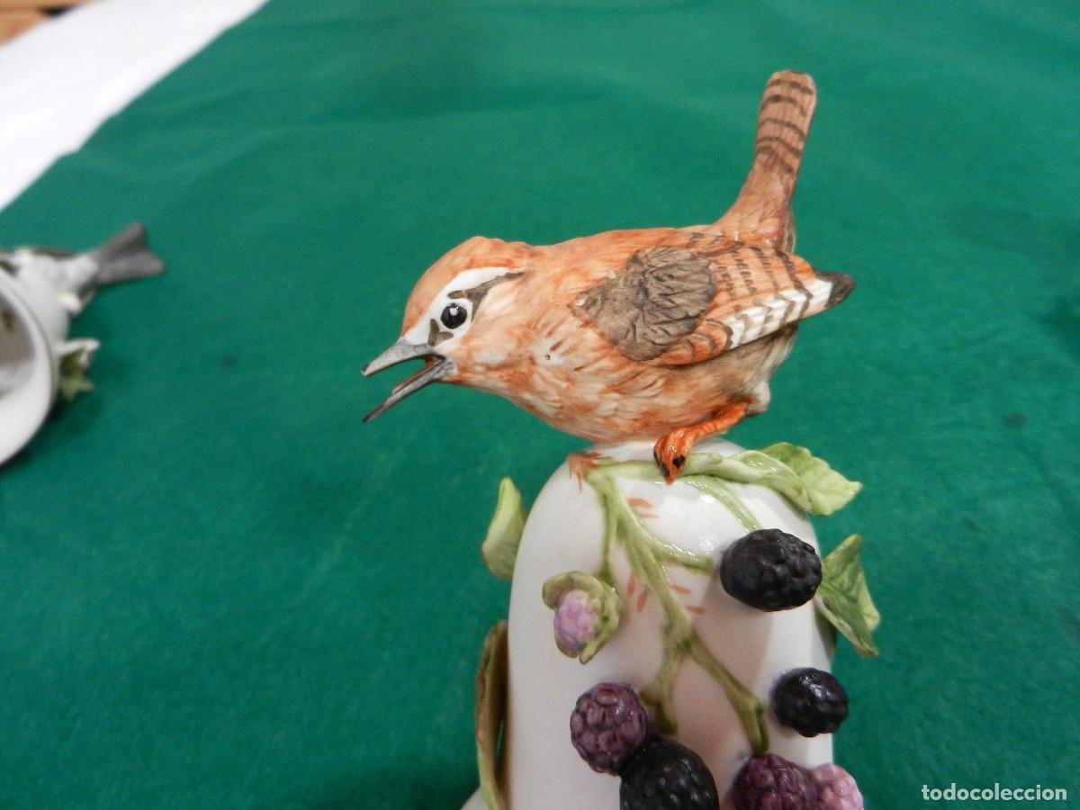 Antig&uuml;edades: Biscuit, porcelana 4 pajaros - Foto 6