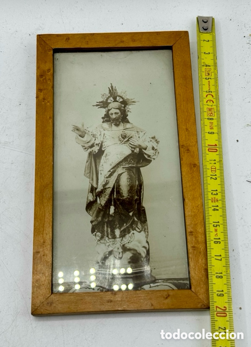 Antig&uuml;edades: CUADRO RELIGIOSO ENMARCADO PEQUE&Ntilde;O - Foto 3