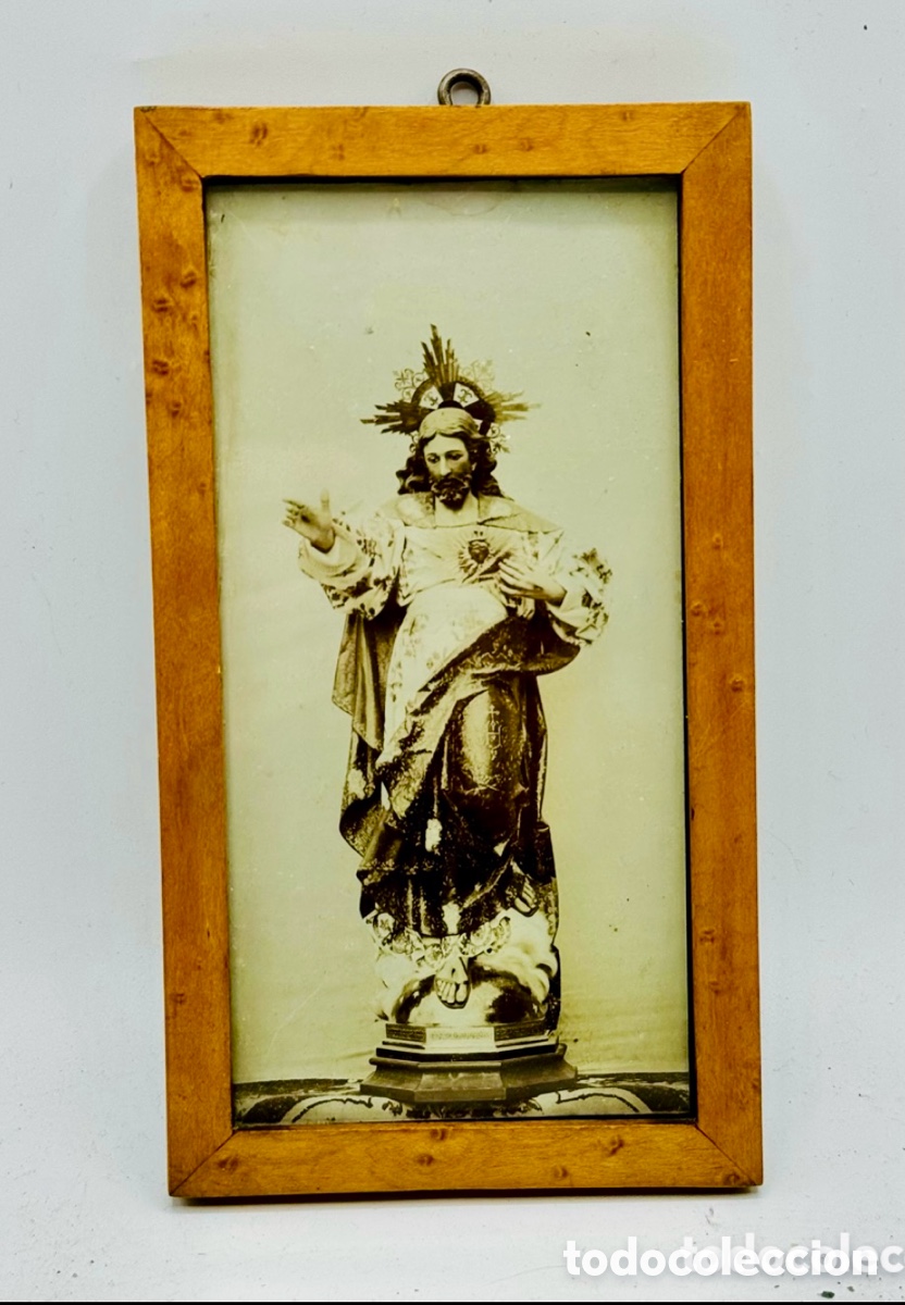Antig&uuml;edades: CUADRO RELIGIOSO ENMARCADO PEQUE&Ntilde;O - Foto 1