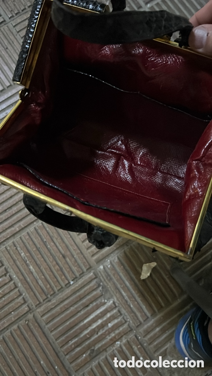 Antig&uuml;edades: ANTIGUO BOLSO DE PIEL - Foto 2