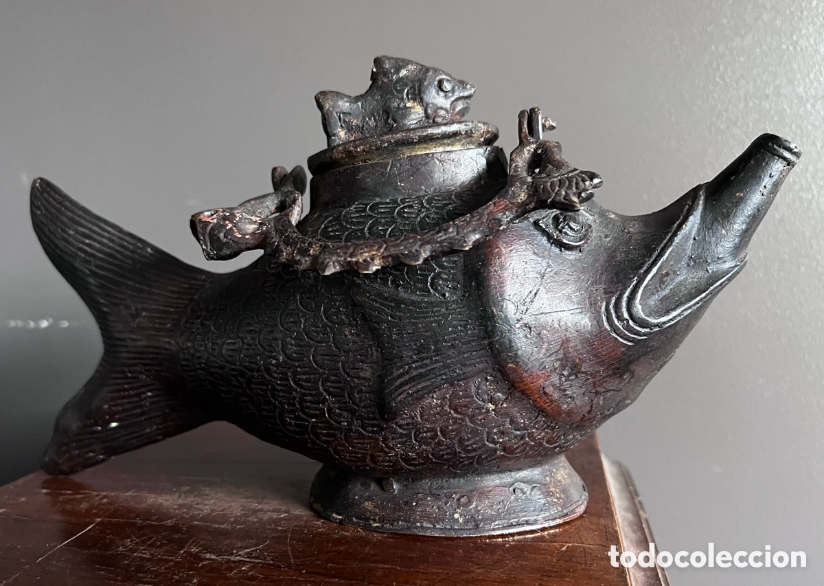 Antig&uuml;edades: L&aacute;mpara ceremonial de bronce - Foto 16