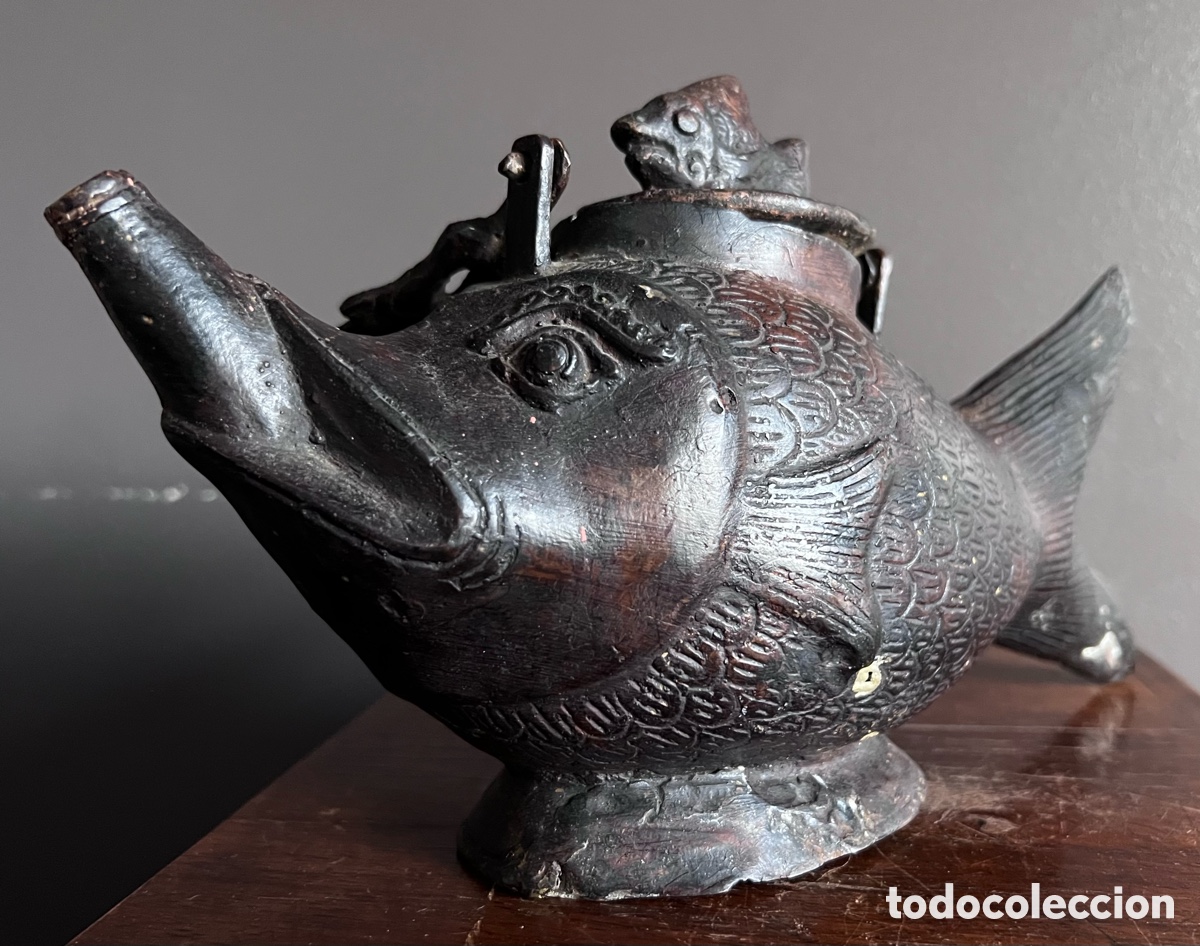 Antig&uuml;edades: L&aacute;mpara ceremonial de bronce - Foto 20