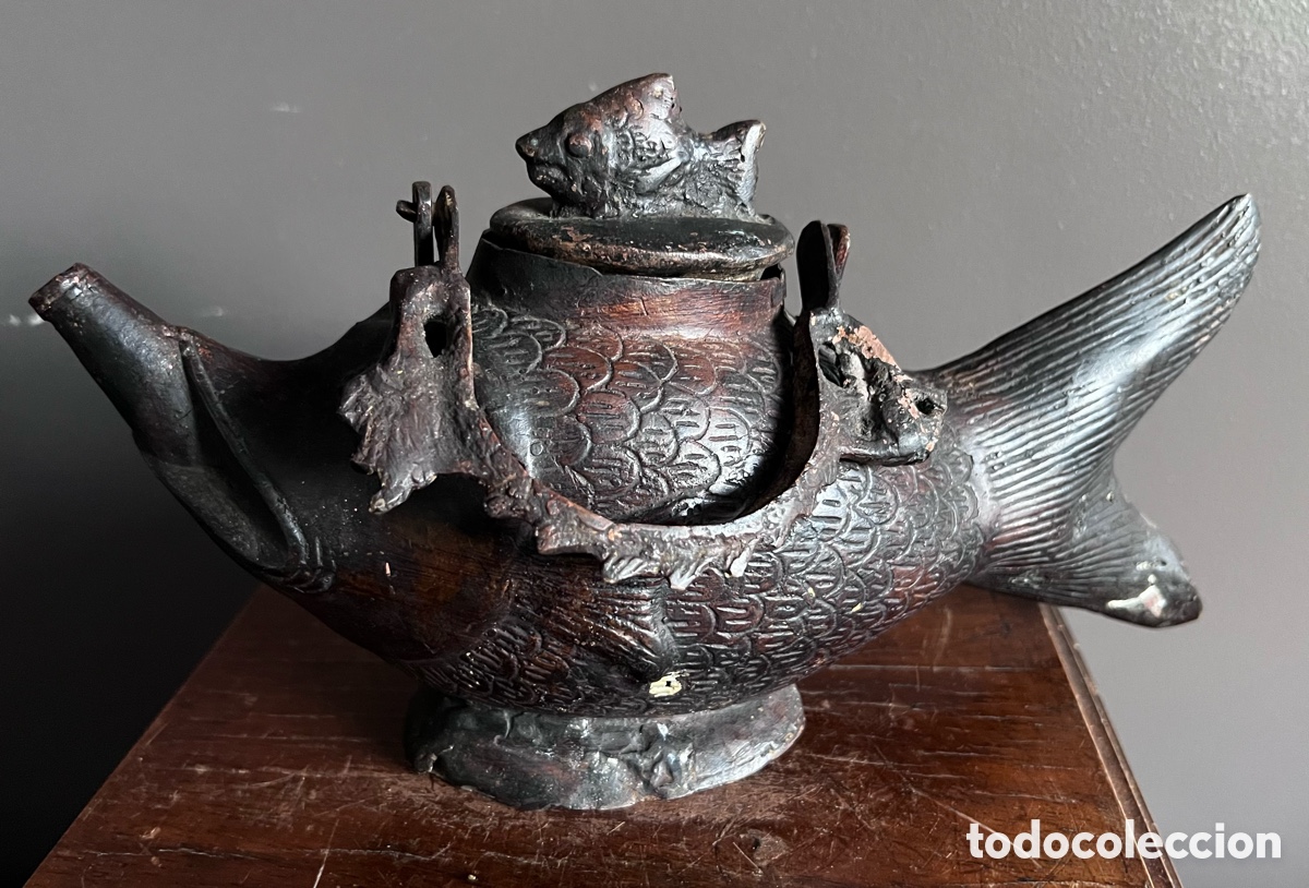 Antig&uuml;edades: L&aacute;mpara ceremonial de bronce - Foto 21