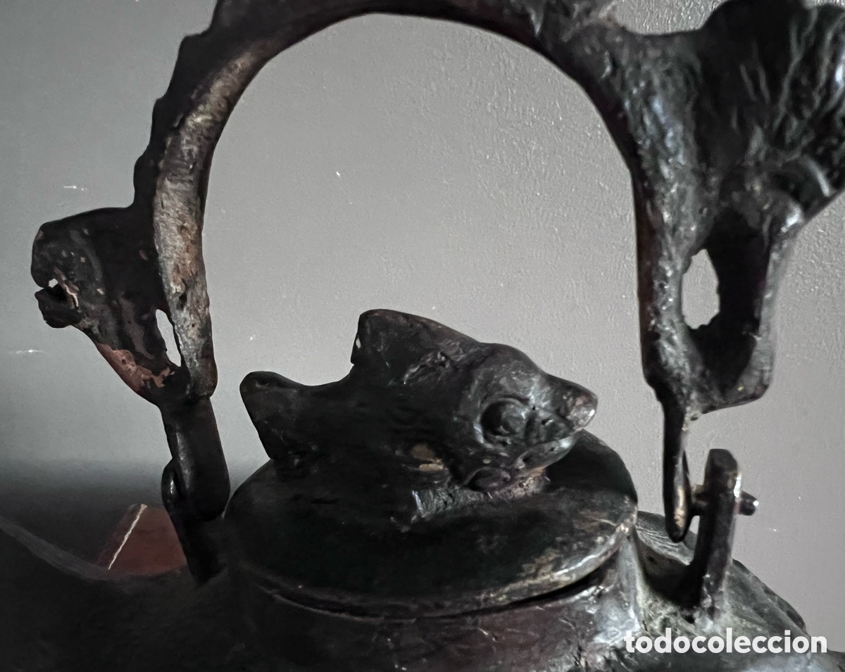 Antig&uuml;edades: L&aacute;mpara ceremonial de bronce - Foto 22