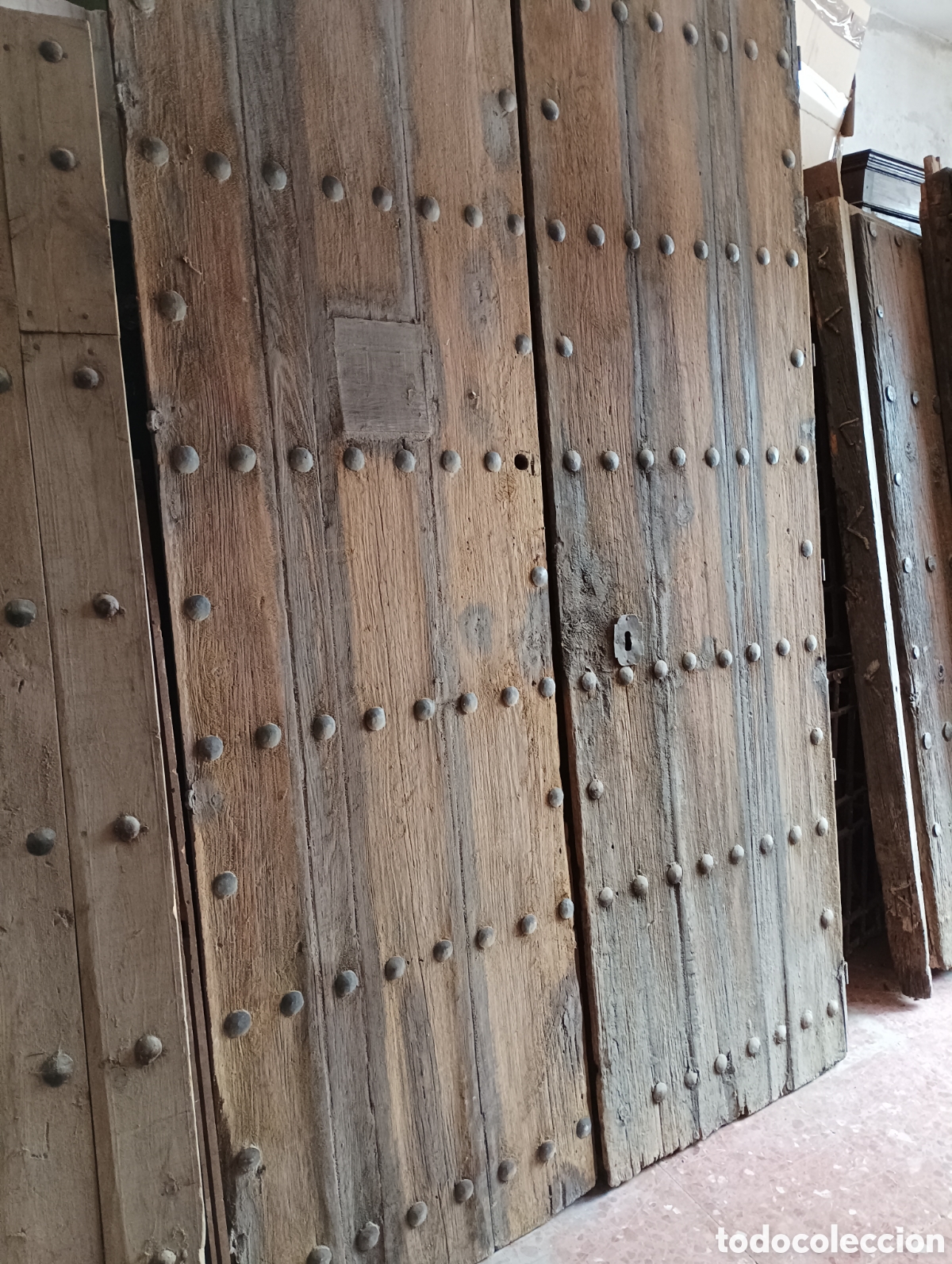 Antig&uuml;edades: PORTON ANTIGUO DE MADERA - Foto 2