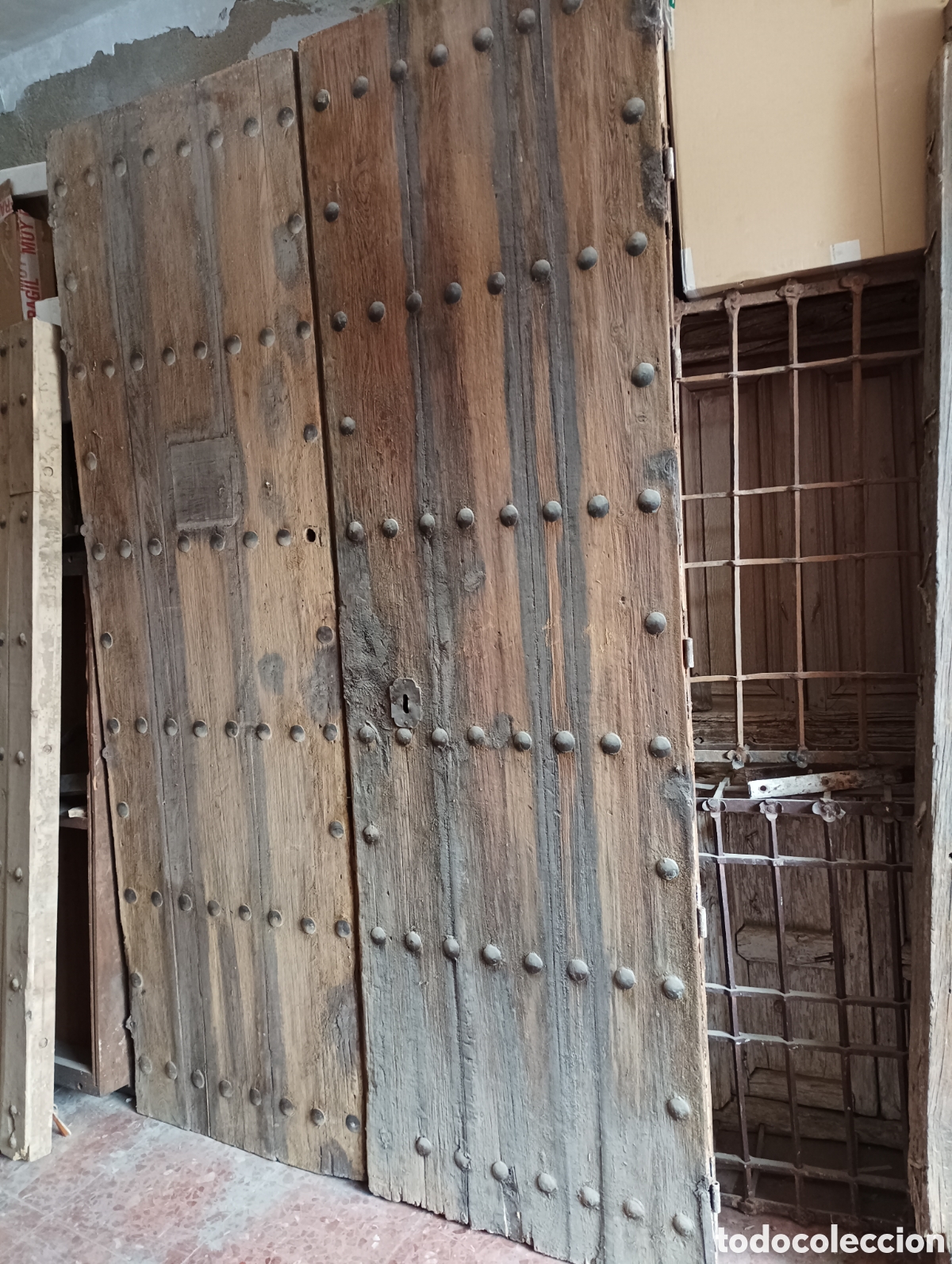 Antig&uuml;edades: PORTON ANTIGUO DE MADERA - Foto 3