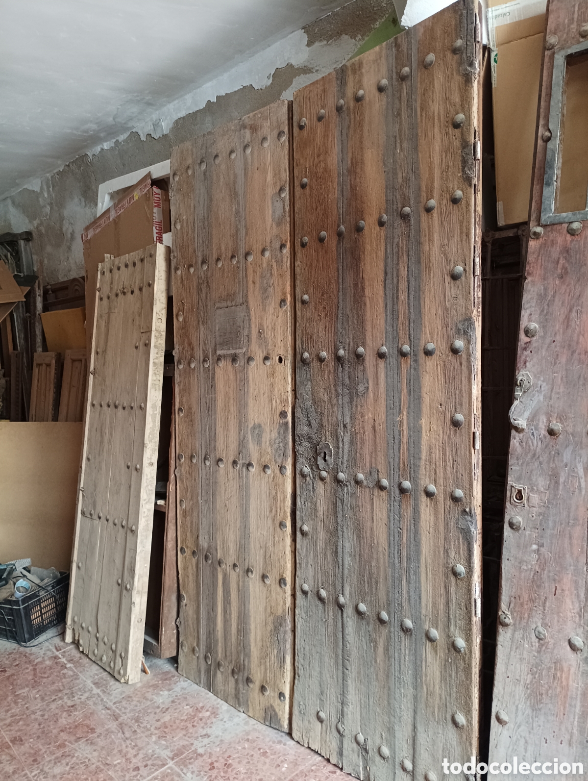 Antig&uuml;edades: PORTON ANTIGUO DE MADERA - Foto 4