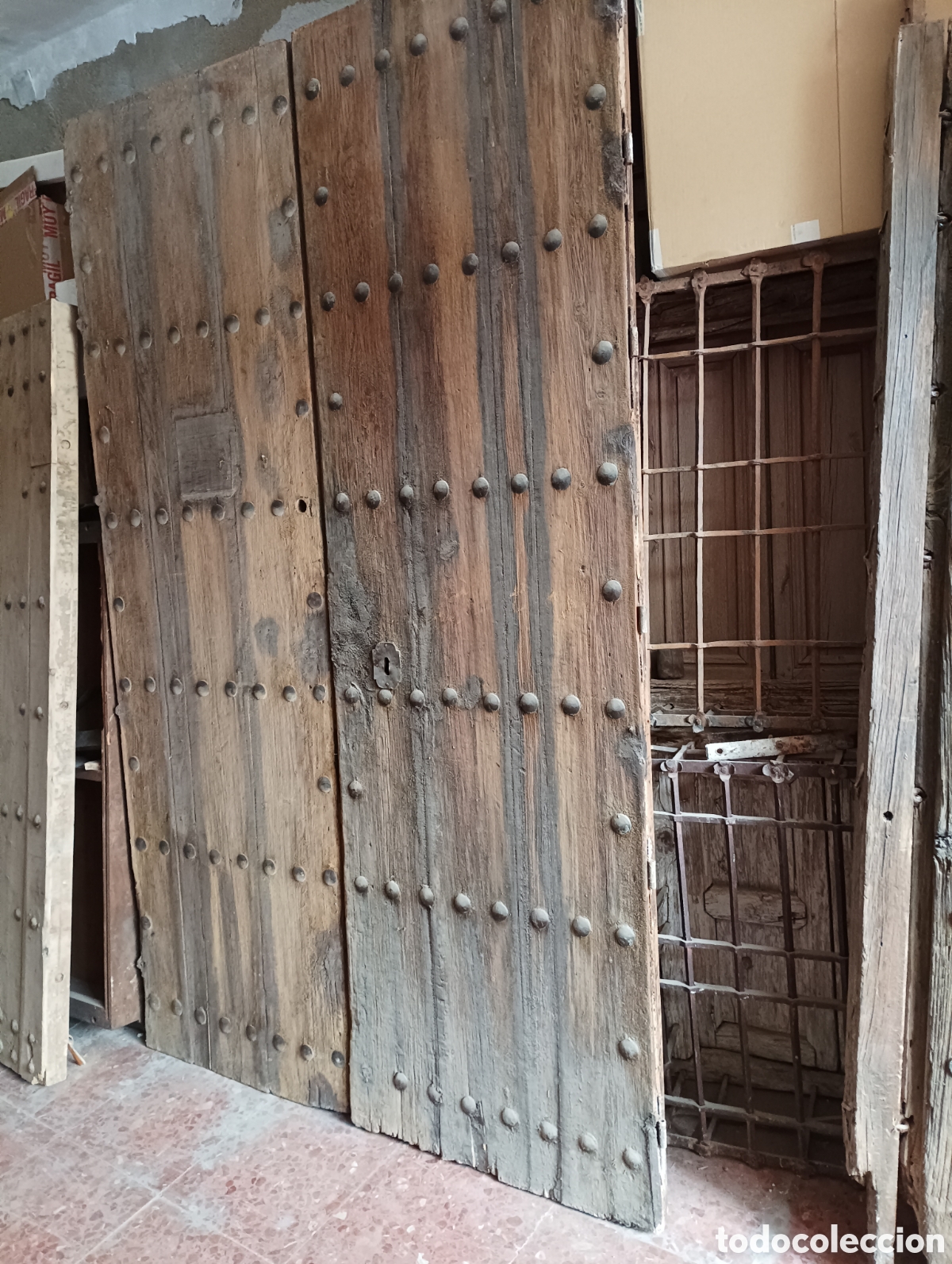 Antig&uuml;edades: PORTON ANTIGUO DE MADERA - Foto 5