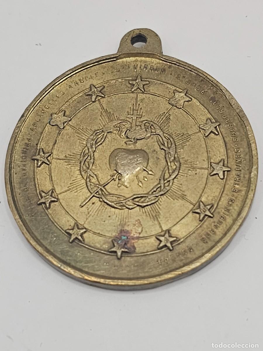 Antig&uuml;edades: Medalla sagrado coraz&oacute;n de Jes&uacute;s - Foto 2