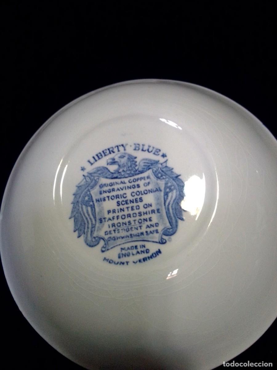 Antig&uuml;edades: Antiguo plato ondo de Liberty Blue. - Foto 2